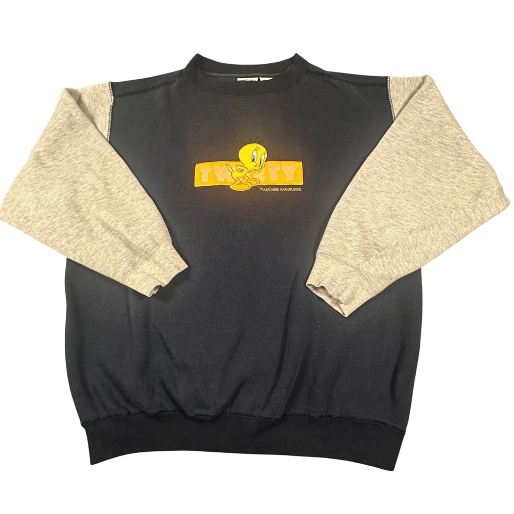 Vintage 90's Warner Bros. Looney‎ Tunes Men's XXL Tweety Crewneck Sweater